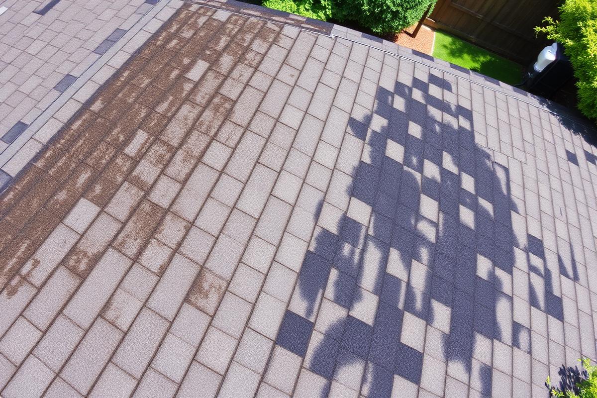 Shingle Roof Streak Removal