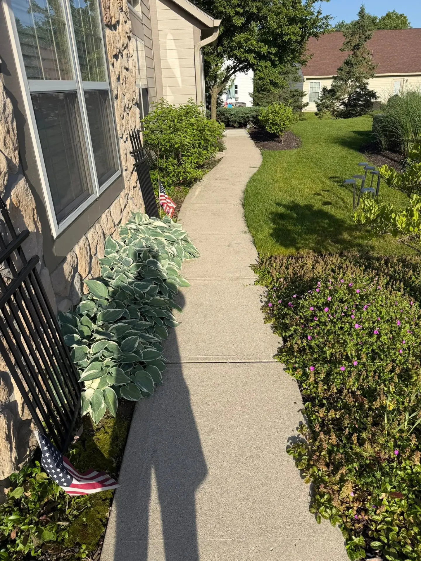 Curved Sidewalk Clean